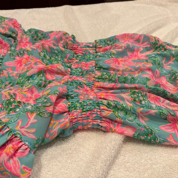 Fun and flirty Lilly Pulitzer dress, Womens size 0, Pink, Green NWOT - Picture 6 of 6